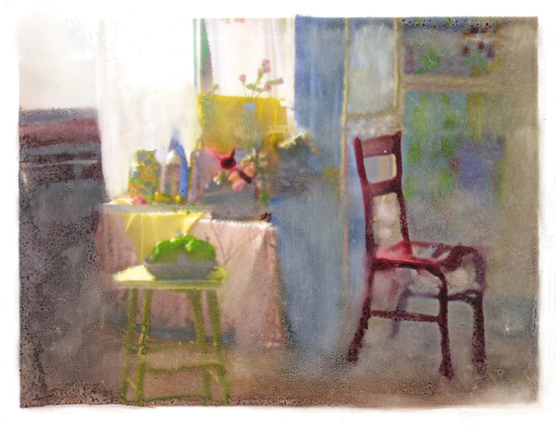 Still Life with Red Chair